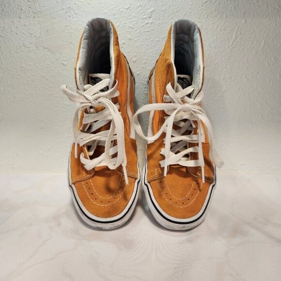 Vans SK8-Hi Sneakers Hi-Top Desert Sun‎ Orange Suede Upper Adult Size 4 / 5.5 - Picture 6 of 10